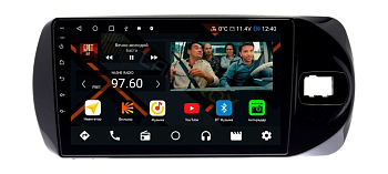 Штатная магнитола Toyota Vitz 2015-2020 черный глянец на Android 11 - Cardrox CD-4543M