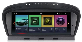 Штатная автомагнитола Bmw 3 series e90 (2005-2009) cсc for BMW 5 series e60 (2004-2009) ccc Carmedia MKD-B986 Android 8.1 DSP