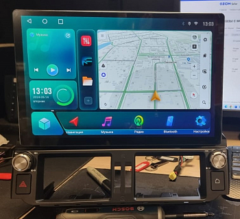 Штатная магнитола 12-14,6" для Toyota Land Cruiser Prado 150 2009-2013 high на Android 12 (11) LUX ONE - Carmedia KP-T1209FW