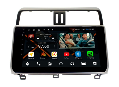 Штатная магнитола Toyota Prado 150 2018-2023 (для авто без круга) на Android 11 - Cardrox CD-4096M