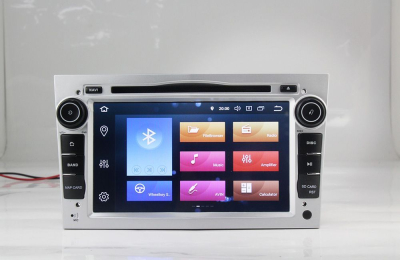 Штатное головное устройство Opel Astra H, Vectra С, Corsa D, Antara, Vivaro, Meriva, Zafira (черный лак) на Android 9.0 Carmedia MKD-7408-P6-s