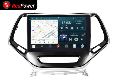 Автомагнитола штатная с 2K экраном RedPower 71418 Slim на Android 10 для Jeep Cherokee 5-поколение KL (05.2014-12.2017)