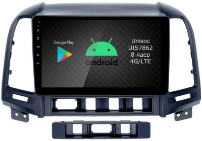 Штатная магнитола Roximo RI-2008-8 для Hyundai SantaFe 2, 2006-2012 на Android 12 (8/128Gb)