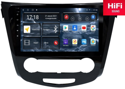 Автомагнитола штатная Redpower 75321 на Android 10 для для Nissan Qashqai J11 с кондиционером (2014+)