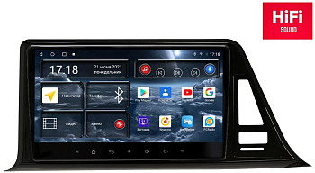 Автомагнитола штатная с 2K экраном Redpower 75027 на Android 10 для Toyota CHR (2018)