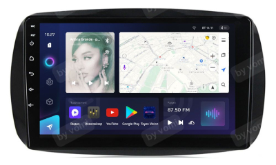 Штатная магнитола TEYES CC3L/CC3/CC3 2K для Smart Forfour W453 07.2014+, Fortwo C453 3-поколение 06.2014+ на Android 10 TEYES-CC3-460R9