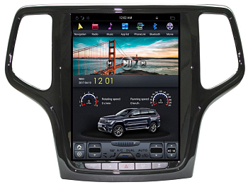 Магнитола Tesla для Jeep Grand Cherokee 2013+ черная на Android 9.0 Carmedia ZF-1217B-DSP