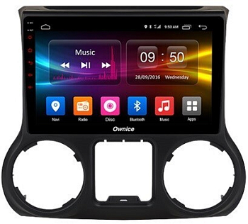 Штатная магнитола для Jeep Wrangler 2010-2018 на Android 10, DSP, HDMI, Интерьерная подсветка - Carmedia OL-1258-1-D