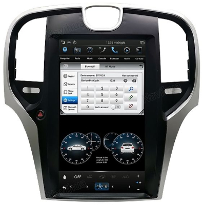 Штатное головное устройство Tesla для Chrysler 300C 2013-2016 на Android 9 Carmedia NH-1301