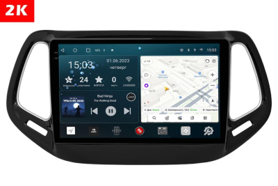 Автомагнитола штатная с 2K экраном RedPower 71315 Slim на Android 10 для Jeep Cherokee 2013+