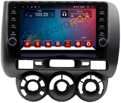 Штатная магнитола Honda Fit 2001-2007 с механической печкой (правый руль) на Android 10 CARDROX FD-4280-TS10-6-128
