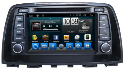 Штатное головное устройство для Mazda 6 2012-2014 с поддержкой всех штатных функций на Android 8.1 Carmedia KR-8074-S9