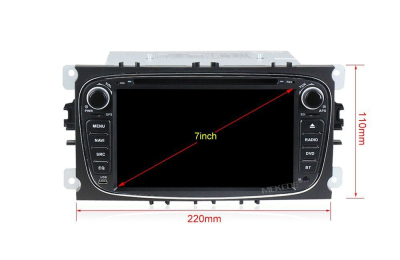 Штатная автомагнитола Ford Focus II, Mondeo, S-Max, Galaxy, Tourneo, Transit connect черный Carmedia MKD-F746B-P5 Android 10 DSP