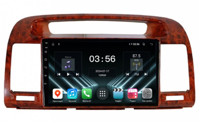 Штатная магнитола для Toyota Camry 2001-2006 на Android 13 - FarCar (D/DX3020M дерево)