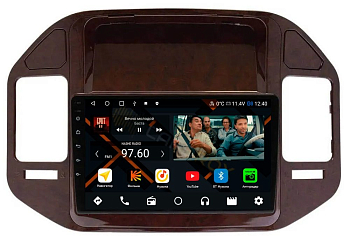 Штатная магнитола Mitsubishi Pajero 3 2000-2006 (под дерево) на Android 11 - Cardrox CD-4421M