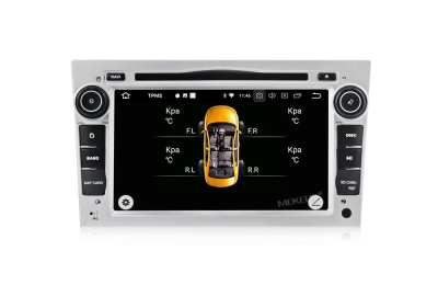 Штатное головное устройство Opel Astra H, Vectra С, Corsa D, Antara, Vivaro, Meriva, Zafira (черный лак) на Android 9.0 Carmedia MKD-7408-P6-s