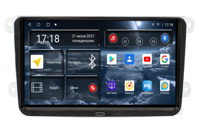 Автомагнитола штатная RedPower 71004 на Android 10 для Volkswagen, Skoda (9 Дюймов)