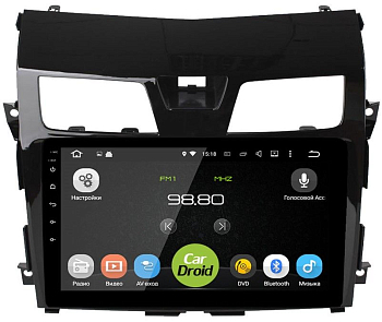 Штатная магнитола CarDroid RD-1203F для Nissan Teana 3 2014-2016 (Android 10)