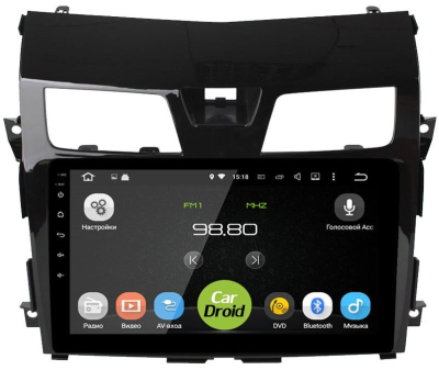 Штатная магнитола CarDroid RD-1203F для Nissan Teana 3 2014-2016 (Android 10)
