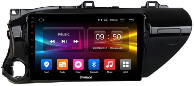 Штатная магнитола Ownice G10 S1686E для Toyota Hilux 2016 (Android 8.1.0)
