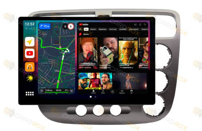 Штатная магнитола Honda Civic 2000-2006 на Android 10, DSP, 4G, IPS, Carplay - Cardrox CD-4341-13 (11-13 дюймов)