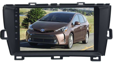 Магнитола Toyota Prius 2009-2016 левый руль LeTrun 3553-4217 9 дюймов VT Android 10.x MTK-L 2+16 Gb ASP