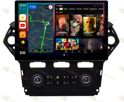 Штатная магнитола Ford Mondeo 2007-2010 с блоком климата на Android 10, DSP, 4G, IPS, Carplay - Cardrox CD-4772-13 (11-13 дюймов)