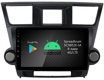 Штатная магнитола Roximo 2K / RI-1122 для Toyota Highlander 2, 2007-2014 на Android 12 (8/128Gb)