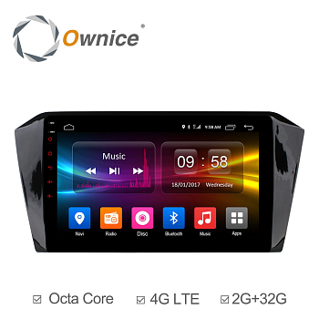Штатная магнитола Ownice C500+ S1902P для Volkswagen Passat b8 (Android 6.0)