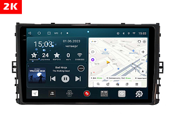 Автомагнитола штатная с 2K экраном RedPower 71444 Slim на Android 10 для Volkswagen 2017+
