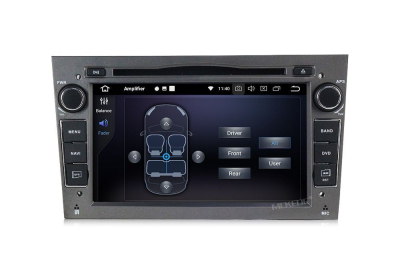 Штатная автомагнитола Opel Astra H, Vectra C, Corsa D, Antara, Vivaro, Meriva, Zafira (темно серый) Carmedia MKD-7408-P30-g Android 10 DSP