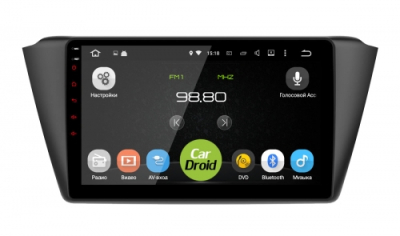 Штатная магнитола CarDroid RD-3203F для Skoda Fabia mk3 (Android 8.0)
