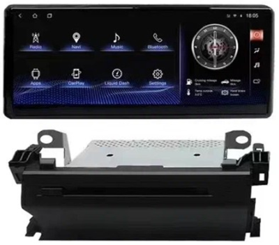 Монитор Toyota Land Cruiser 300 2021-н.в. (DVD привод в комплекте) (на комплектации вместо заводского монитора 8") на Android 10 - Radiola RDL-LC300 DVD