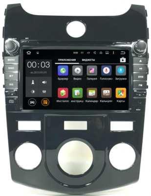 Штатное головное устройство на Android 6.0 для Kia Cerato 2009-2013 (с кондиционером) CARDROX ZT-3086