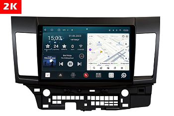 Автомагнитола штатная с 2K экраном RedPower 71037 Slim на Android 10 для Mitsubishi Lancer X 2007-2012
