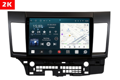 Автомагнитола штатная с 2K экраном RedPower 71037 Slim на Android 10 для Mitsubishi Lancer X 2007-2012
