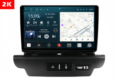 Автомагнитола штатная с 2K экраном RedPower 71138 Slim на Android 10 для Ford Edge (2015+) (комплектация с маленьким дисплеем)