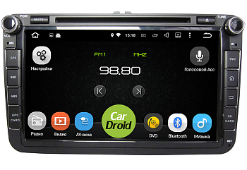 Штатная магнитола Roximo CarDroid RD-3701D для Volkswagen  / Skoda 8 дюймов (Android 9.0) DSP Штатная магнитола Roximo CarDroid RD-3701D для Volkswagen  / Skoda 8 дюймов (Android 9.0) DSP
