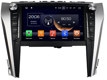 Штатная автомагнитола TOYOTA Camry 11.2014+ (V55) Carmedia KD-9100-P5-32 Android 10 DSP