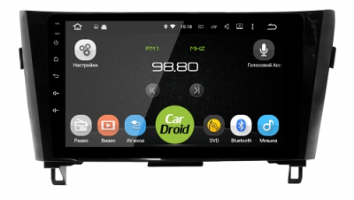 Штатная магнитола CarDroid RD-1202F для Nissan Qashqai 2, X-Trail 3, 2014 (Android 10)