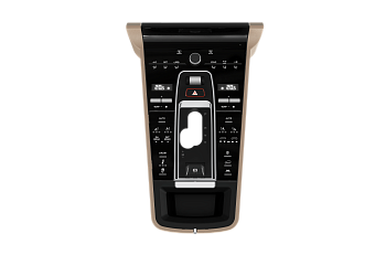 Центральная консоль для Porsche Cayenne 2010-2017 сенсорная черная. Только бензиновые машины  - Carmedia ZF-5023-BL