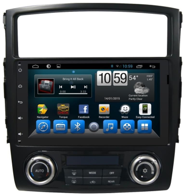 Штатное головное устройство Mitsubishi Pajero IV 2006-2015 (V97/V93) на Android 9.0 CARMEDIA KR-9050-DSP