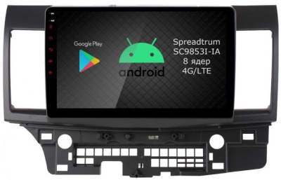Штатная магнитола Roximo 2K / RI-2612 для Mitsubishi Lancer X на Android 12 (8/128Gb)