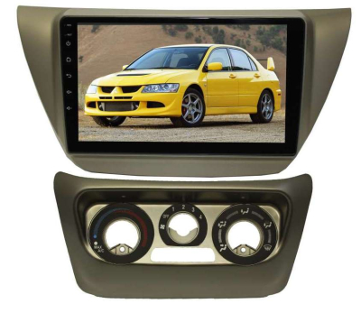 Магнитола Mitsubishi Lancer 2002-2010 9 поколение с нижней частью LeTrun 3347-4217 9 дюймов VT Android 10.x MTK-L 2+16 Gb ASP