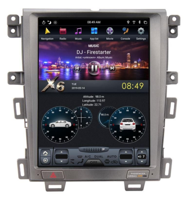 Магнитола Tesla для Ford Edge 2010-2013 на Android 9.0 Carmedia ZF-1285-DSP