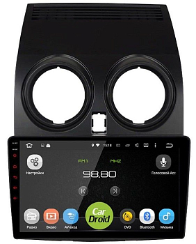 Штатная магнитола CarDroid RD-1209F для Nissan Qashqai, 2006-2013 (Android 10)