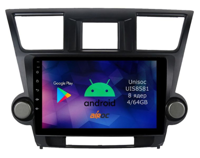 Штатная магнитола для Toyota Highlander 2, 2007-2014 на Android 14 - Airoc RMN-1122