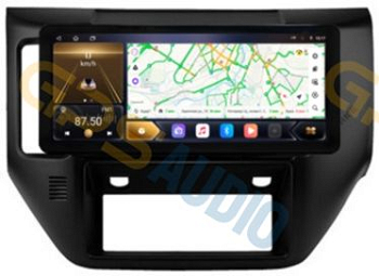 Штатная магнитола 12-14,6" для Nissan Patrol 2004-2010 Y61 (черный/дерево) (стиль LUX ONE) - Carmedia SF-9270