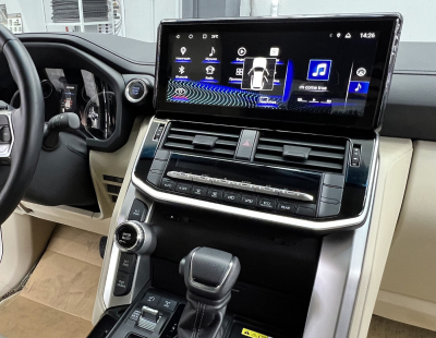 Монитор Toyota Land Cruiser 300 2021-н.в. (DVD привод в комплекте) (на комплектации вместо заводского монитора 8") на Android 10 - Radiola RDL-LC300 DVD