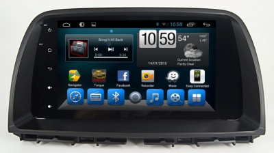 Штатное головное устройство для Mazda CX-5 2011-2016 с поддержкой всех штатных функций (1 поколение KE дорестайл) на Android 8.1 Carmedia KR-9015-S9